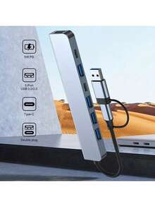 USB C Adapter USB Adapter 3.0, Aluminum 7-In-1 USB Extender, USB Splitter With 1 USB 3.0, 4 USB 2.0 And 2 USB C Ports, For Electronics/Computers And Accessories/Peripherals/Port Adapters/Port Adapters/Aluminum Alloy Housing