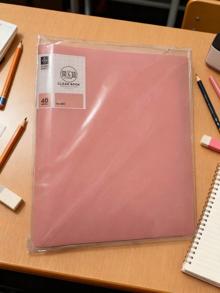 1 pieza Carpeta transparente tamaño A4, funda transparente para documentos para estudiantes de secundaria y primaria, partituras musicales, colección de certificados, carpeta de oficina
