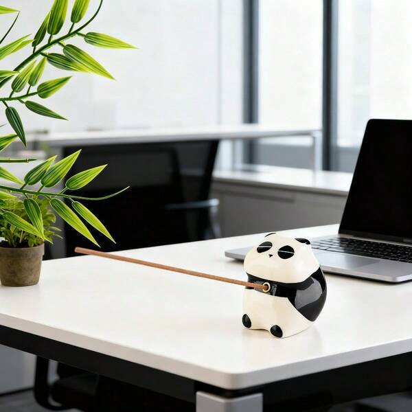 1PC Creative Panda Incense Holder Cute Ornament Indoor Home Decor Incense Zen Tea Ceremony Decor