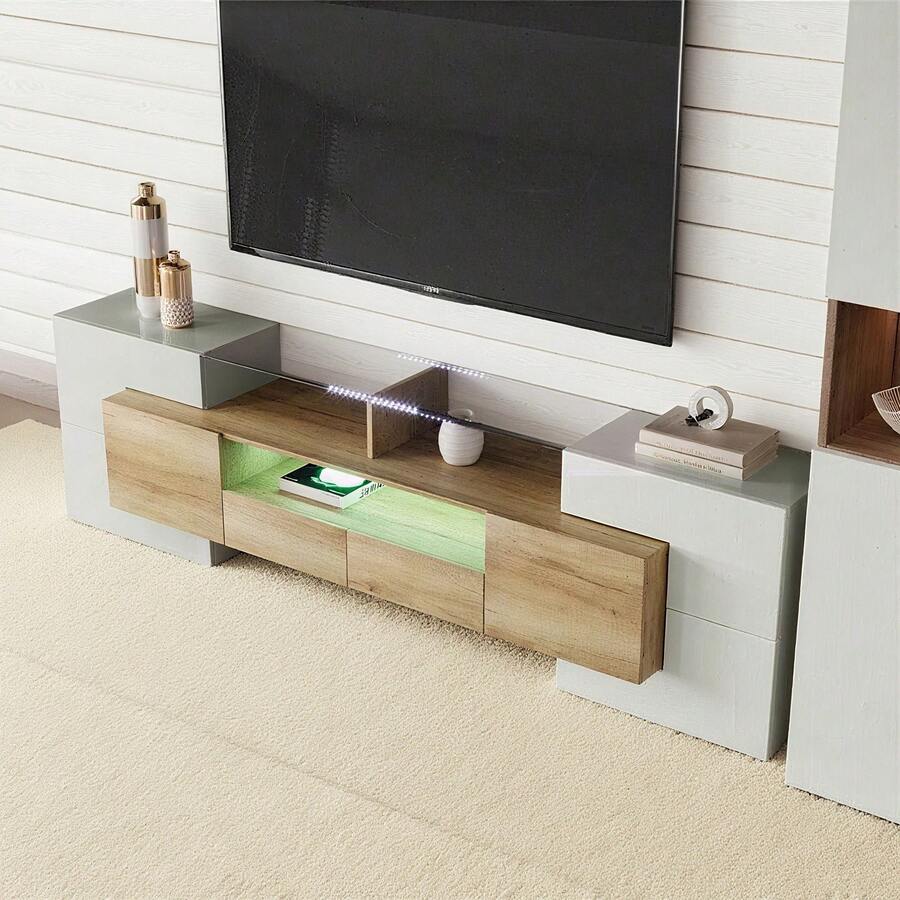 Television Stands & Entertainment Centers - Natural - View 1