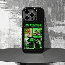 Funda para teléfono Jc Reyes JC REYES Tour 2025 para 17,16,15,14,13,12,11,Pro,Max,Plus,E, cubierta negra mate a prueba de golpes - z7 - Ver 2