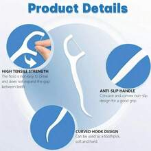 Plastic Toothpicks And Floss Disposable Dental Care Tool Smooth High Tension Floss Effectively Cleans Between Teeth Removes Food Particles Essential For Oral Hygiene