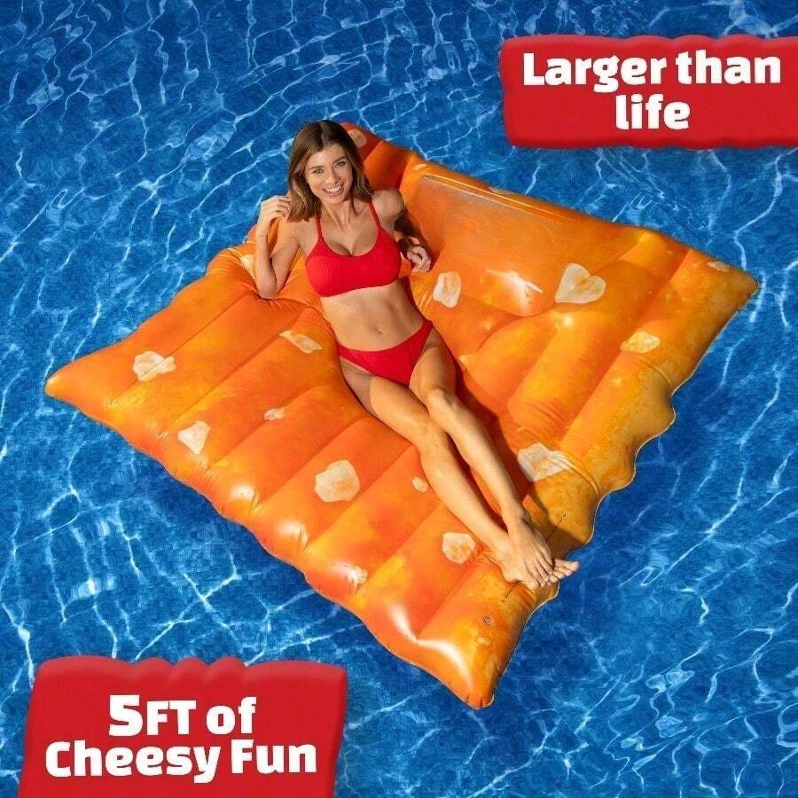 Flotador de piscina - Balsa inflable extra grande para piscina - Cheez-it - Ver 1