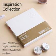 1pc Mini Sketchbook, Blank Notebook For Drawing, Painting, Sketching, Suitable For Watercolor, Acrylic, Marker - Beige Drawing Book - View 14