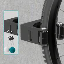 Soporte de pared ajustable para bicicleta, estante de almacenamiento vertical para bicicleta de montaña, soporte de exhibición y estacionamiento para accesorios de ciclismo