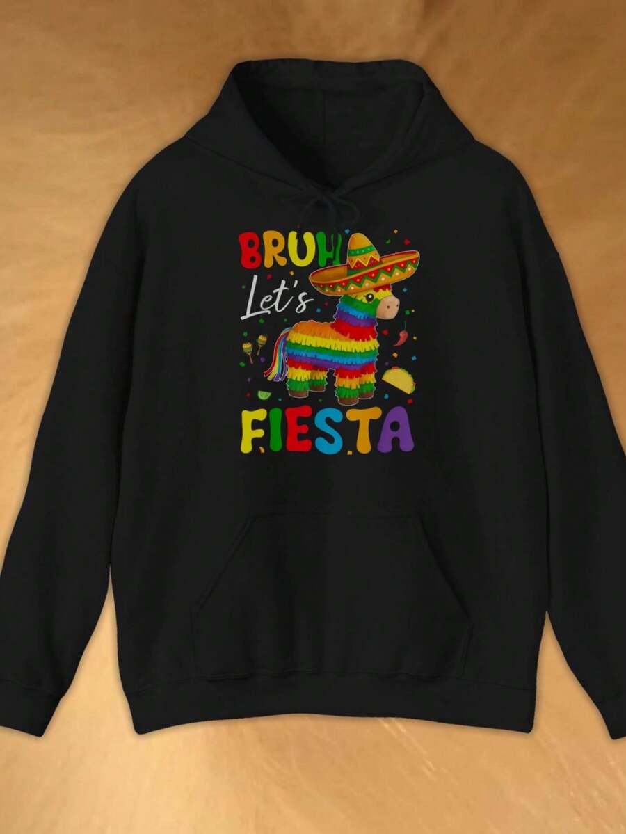 Winter Fleece-Lined Hoodie,Thermal Hoodie,Bruh Lets Fiesta Cinco Mayo Pinata Funny Mexican Boy Men Hoodies, Winter Wear Hoodies, Classic Pullover Style – Timeless And Versatile, Stylish Simplicity – Looks Good With Anything,Hoodies For Men And Women,Sudaderas Para Hombre,300g Cotton Casual Hoodies, Oversize Hooded Sweatshirt With Pockets,Graphic Hoodies,Fall And Winter Long Sleeve,Graphic Hoodie,Anime Hoodies,Oversized Hoodie,Hoodies As Halloween And Christmas Gifts - Đen-3 - Xem 1
