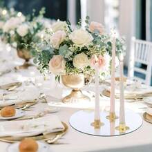 12 piezas Juego de espejos acrílicos irrompibles, pegatinas de espejo autoadhesivas, kit de decoración de centro de mesa para bodas, bandejas de espejo flotante redondas, adecuado para regalos de despedida de soltera y decoración de mesa, velas de fiesta de cumpleaños, decoración del hogar en mosaico, superficie lisa, estilo minimalista esencial para entusiastas de bricolaje, pegatinas de pared, decoración de habitación, decoración de pared, pegatina de pared, decoración de dormitorio, decoración de cocina - Multicolor - Ver 7