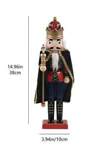 35cm/14.17in Nutcracker Puppet Decoration, Green Body With Stripes, White Feet, Cake Head Gingerbread Chef Wooden Crafts, Holiday Supplies, Santa Claus With Red Body And Green Feet, Tea Cup Head Gingerbread Chef, White Body Cake Head Gingerbread Chef, Light Brown Gingerbread House Chef, Series Puppet, 35CM Nutcracker Gingerbread Man, Wooden Craft Holiday Supplies Best Gifts Birthday Home Decor Christmas Decorations Room Decor Christmas Winter Christmas Decorations Home Christmas Gifts Christmas Decor