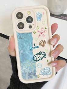 Progettato con uno stile di pittura a tema oceano, è una custodia per telefono elegante e bella compatibile cone per i modelli 17/17pro/17promax/16/15/14/13/12/11/ProMax/Pro/Plus/XSMax/XS, e anche per Galaxy S22/S23/S24/S25/Plus/FE/Edge/Ultra.