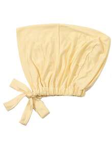 1pc Women's Solid Color Modal Headband With Adjustable Drawstring, Suitable For Daily Wear