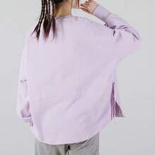 PUMA 女式运动服跑步训练休闲卫衣 - 紫色 - 查看 2