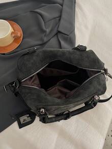 New Vintage Casual Women Handbag Boston Bag For Work Commute, With Shoulder Strap