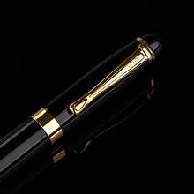 1 Timeless Black Heavyweight Ballpoint Pen - Comfortable Grip/Perfect For Business Tasks/Student Assignments And Daily Diaries/High-End Pen, Suitable For Office Workers And Learners