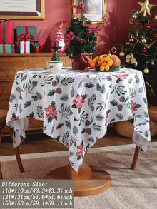 1 chiếc khăn trải bàn in kỹ thuật số 100% Polyester, họa tiết hoa ngẫu nhiên, thích hợp cho Giáng sinh, nhà bếp, bàn ăn, hình chữ nhật, hình vuông, bàn cà phê, tủ đựng đồ, trang trí nhà cửa, không khí Giáng sinh, tụ họp gia đình, miếng lót đĩa, phòng khách, phòng ngủ, sân, trong nhà ngoài trời, cắm trại, biệt thự, ngày lễ, tiệc tùng, trang trí đám cưới, có nhiều kích cỡ - Nhiều màu - Xem 19