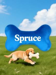 1 Piece Personalized Dog Bone Toy, Embroidered Dog Toy, Customizable Puppy Name Gift, Custom Pet Gift Ornamental Stylish,Fashion,Colorful,Vintage,Cute,Contracted,Cuties Custom,Unique,Customized,Personalized Pet For Anniversaries,For Birthdays,Customized Pet Supplies,Vacay Vibes,Christmas Gift Supplies - Multicolor - View 8