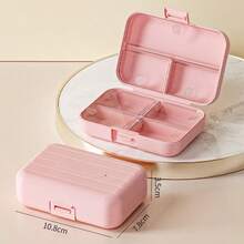1pc Minimalist Travel Jewelry Storage Box, Compact Organizer For Rings, Earrings, Necklaces, Studs