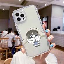 Funda de teléfono con diseño de pareja de gatos de dibujos animados compatible con iPhone 16, 11, 12, 13, 14, 15 Pro MAX, 7 Plus, Mini, SE. Funda transparente y resistente a golpes compatible con iPhone 17, 17 Pro y 17 Pro Max. - -10 - Ver 7