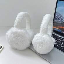 1pc Unisex Foldable Super Soft Plush Earmuffs, Warm Ear Covers For Cold Weather, Autumn/Winter Winter Accessories