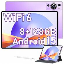 UXD A5 Android 15 Tablet 10.1" IPS, 8GB+128GB (Expandable To 1TB), 4G LTE/Wi-Fi, Octa-Core, 6000mAh, With Keyboard, Mouse, Stylus, Case & More - Purple - View 7