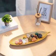 Leaf Wooden Decorative Tray: Leaf Shaped Wood Key Tray Decor Plate Bowl Candle