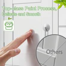 VECELO White Wall Mounted Bathroom Vanity Cabinet With Mirror, Over Sink Storage Organizer With Aluminum Towel Bars, For Small Space