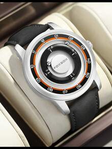 Foxbox Kids Watch Fashionable Boy's Watch, Cool Dial Display Design Waterproof Rotating Magnetic Bead Watch, Gift For Family Party