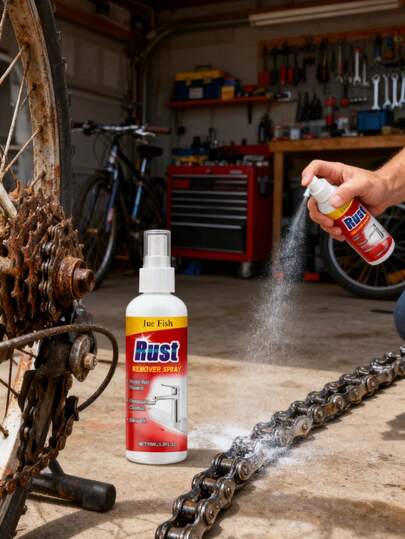 Spray quitaóxido, fórmula de ácido de limón que limpia fácilmente las manchas de aceite en el metal, protección anticorrosión, fórmula suave que no daña la pintura, antiaceite, spray quitaóxido de ácido de limón