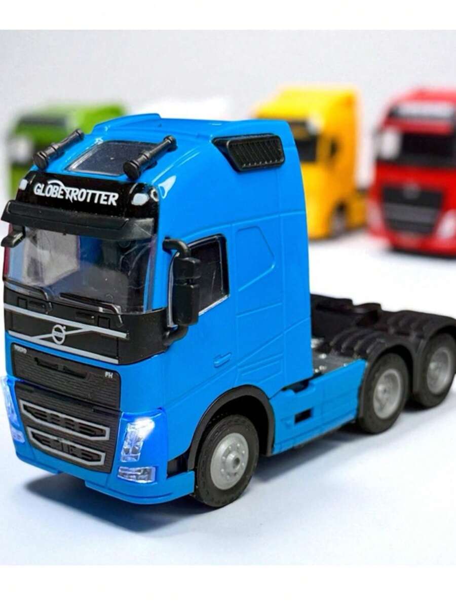 Volvo Globetrotter 1:50 Iron Miniature Truck With Light – Various Colors - 藍色 - 查看 1