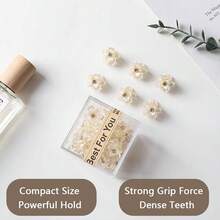 20pcs Crystal Camellia Mini Hair Clips, Everyday Bangs Clips, Princess Decor Hairpins, Suitable For Commute, Party, Gift, Sweet Mori Style, Minimalist Fashion Hair Accessories Fashion Claw Clips Winter Hair Clutch