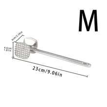 1pc Stainless Steel Meat Tenderizer Mallet - Double-Sided, Heavy-Duty Tool, Used For Grilling Beef, Chicken And Pork - Suitable For Outdoor Barbecues And Cooking, Camping Cookware | Stainless Steel Mallet | Durable Kitchen Tool, Meat Tenderizer Mallet, [4 Seasons Available] - Multicolor - View 13