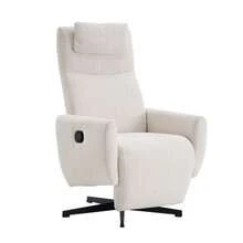 022 Comfortable Relaxing Chair With Reclining Function - Chenille TV Chair With Footrest, Swivel Relaxing Chair And Lounge Chair For Living Room, Modern Sofa, Beige - Beige + Chenille + Foam - View 2
