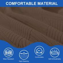 YSTYLE Bed Headboard Cover, Double/Single Bed Elasticated Headboard Cover, Washable Double Bed Headboard Cover, Headboard Cover, Bed Headboard Cover - Brown - View 3