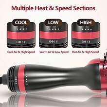 Hair Dryer Brush And Styling Brush In One 4-In-1 Hair Dryer Styling Tool Oval Barrel With Increased Volume Design Professional Salon-Grade Hot Air Brush Suitable For All Hair Types - UK Plug(220-240V) - View 2