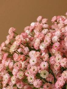 100支粉色满天星仿真花，假粉色满天星，散装仿真粉色满天星，适用于家居装饰、桌面装饰、DIY插花、婚礼及派对装饰、室内外花园装饰、圣诞家居装饰 - 粉色 - 查看 7