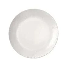 4 Ensaladera de Vidrio Blanco Templado, 23 cm, Antiarañazos, Estilo Tropical con Rielieves, Hecha en Italia - Blanco - Ver 4