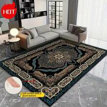 Una alfombra de área/alfombra para exteriores, recientemente actualizada a una especificación de alto peso de 950g/m², presenta un diseño de textura de terciopelo denso que mejora significativamente la comodidad bajo los pies. Cuenta con propiedades anti-desteñido y anti-abrasión, con partículas anti-deslizantes reforzadas en la parte inferior para mejorar el agarre y garantizar la estabilidad sin desplazamiento. - De primera calidad - Ver 2