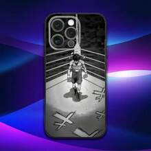 H-Hajime No Anime I-Ippo Phone Case Cover Compatible With  16e, 16, 15, 14, 13, 12, 11, Pro, X, XS, Max, XR, Plus, Mini Soft Black Cover - Compatible With  17 Case,  17 Pro Case,  17 Pro Max Case - Z3 - 查看 6