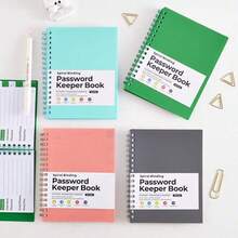 1PC Password Participation Book, Alphabetically Ordered Password Diary And Organizer, Personalized Password Log In 4.7-Inch X 6.1-Inch Mini Size With University Level Grid Pages, Perfect For Home And Office Organizations - 灰色 - 查看 5