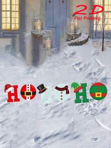 6 件亚克力 HOHOHO 花园桩套装 - 防水户外圣诞和新年草坪装饰，经典风格，圣诞节场合，家居装饰主题 - 彩色 - 查看 3