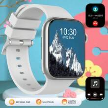 1.83 英寸全触摸屏多功能户外运动智能手表，支持无线通话和短信、计步器、健身追踪器，男女皆宜的礼物，兼容 Android 和 IOS