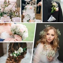 D30 Pcs Baby Breath Artificial Flowers Bulk Artificial Baby Breath Gypsophila Flower 20.8 Inch Real Touch Faux Gypsophila Bouquet Fake Floral Greenery For Wedding Party Decor White - 白色 - 查看 4