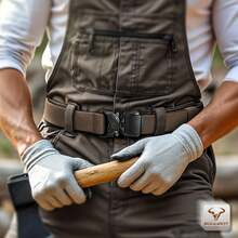 BULLIANT Men's Tactical Belt Military Rigger Elastic Nylon Belt Fo Gift Men Work Heavy Duty 1.5",QUICK RELEASE{"Color_name":"LightBrown2523","Size_name":"34\"-38\"WaistAdjustable"} - 多色26 - 查看 8