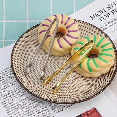 Coffee Sugar Clip Stainless Steel Tweezer Mini Clamp Tong Clips Coffee Little Tea Clips Hot Kitchen Bar Tool Supply