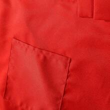 Delantal Camarero, Delantal cocina hombre short apron Delantal de Cocina Medio para Chef con Bolsillos moda universal para mujeres y hombres trabajar Mandil Camarero - Rojo - Ver 6