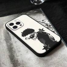 Singer R-Rauw Alejandro Phone Case Compatible With  16 15 11 13 14 Pro Max 7 8 Plus X Xr Xs Max 12mini Black Shell Cover Case, Cover Compatible With  17 Pro Case,  17 Pro Max Case,  17 Case,  16 Pro Case - z8 - Xem 9