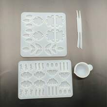 Add 100g Of Uv Glue Crystal Resin Resin Mirror String Earrings, Pendants, Ornaments, Cloud And Leaf Pendants, Silicone Molds