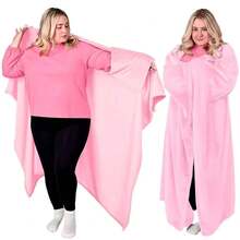 Wearable Blanket - Lightweight Sofa Bed Home Goods - Dual Pocket Lined Warm Long Couple Winter Nap Blanket, Soft & Comfortable Wearable Blanket, Suitable For Living Room, Bedroom, Travel, Multifunctional Blanket, Great Gift (One Size)