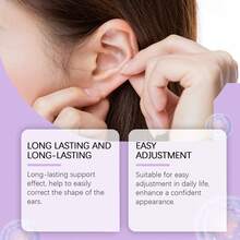 Ear Fixing Stickers - Discreet, Breathable Stickers To Support And Contour Ear Shape - Transparent - View 7