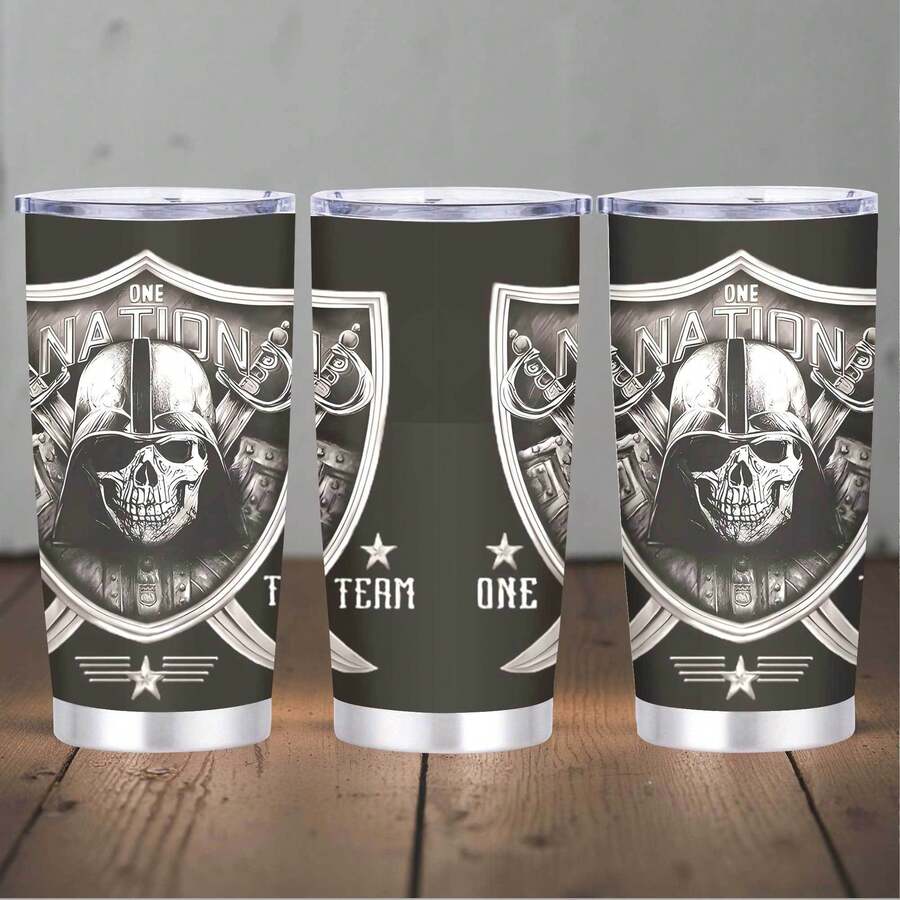 1pc 20 Oz Stainless Cup, Coffee Tumbler, Wide Mouth For Easy Cleaning And Refilling, Gift For Women, Refreshing Iced Tea During A Summer Picnic, Hot And Cold, Metal Monarch