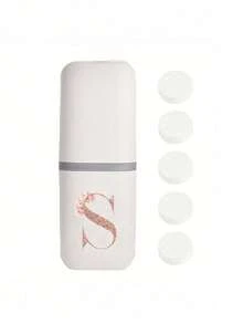 1pc Rose Gold A-Z Letter White Portable Toothbrush Holder, Keeps Your Toothbrush Clean And Convenient To Carry! Travel Toothbrush Rack, Portable Toothbrush Cup Cover, Suitable For Travel, Camping, Business Trip - White - View 39